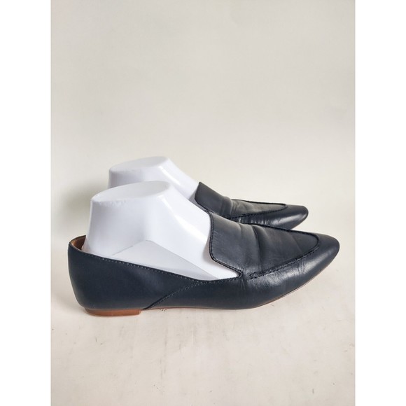 Madewell Frances Skimmer Leather Pointed Toe Slip On Loafers Shoes Black Sz 7.5 - Picture 3 of 11